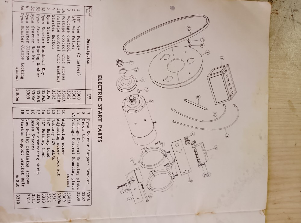 image of a Blaxland dyna start support bracket and clamps